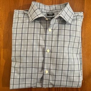 Kenneth Cole Awearness, 16 1/2, Men’s Blue Plaid Dress Shirt